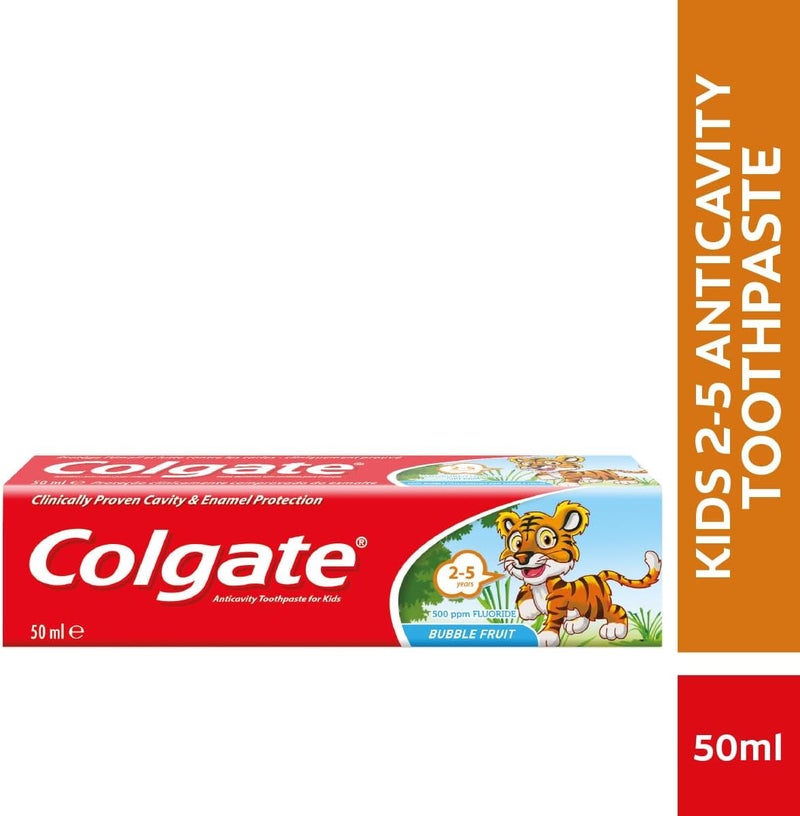 COLGATE Toothpaste Teeth Kids Bubble Fruit 25 Years 50 ml - Image 3