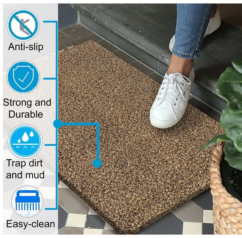 NESTPRIME Rubber Anti Slip Bathmat for BathroomKitchen Waterproof Anti Skid Mats for Home EntranceLiving Room RugsFloor Mats for Home Office Multipurpose Use 2x8 Feet Brown - Image 5