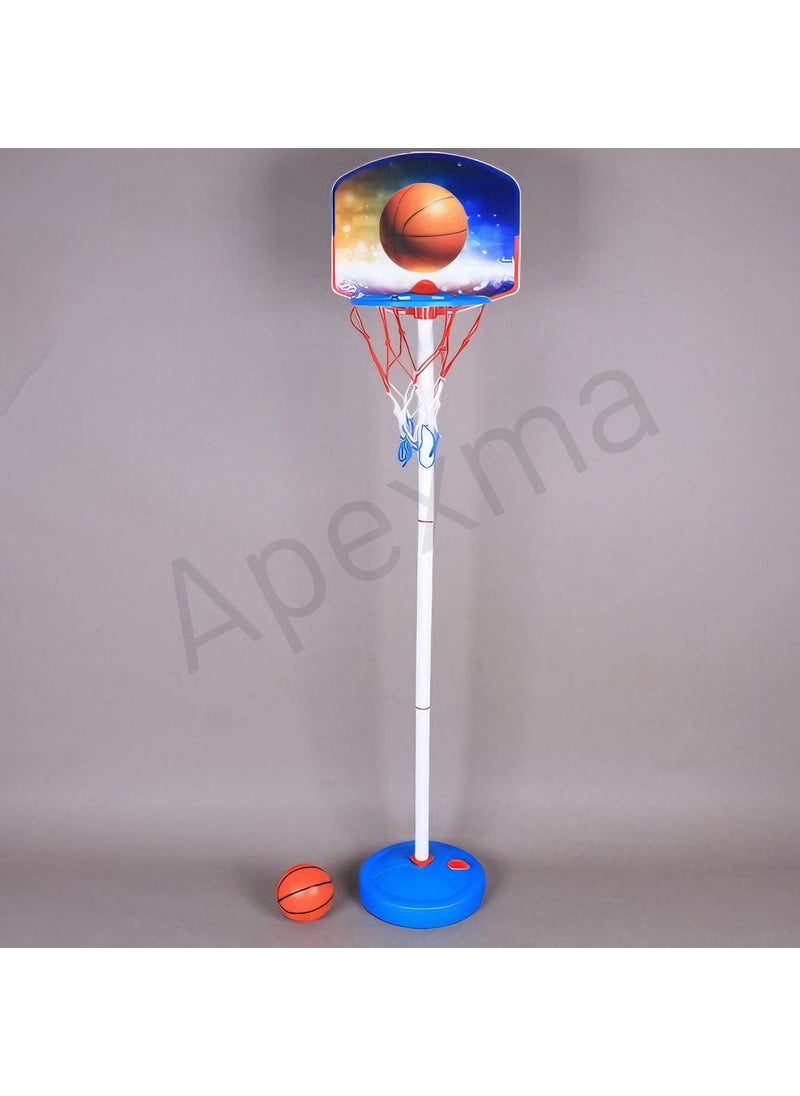 Apexma - Children's Special Large Footed Basketball Hoop Set - Adjustable Size Game Hoop - Image 1