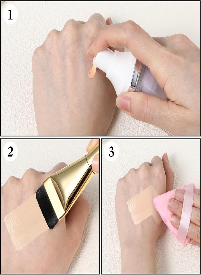 Lobe Miracle Ultra Thin Foundation Brush with Soft Dense Bristles, for Liquid Makeup, BB Cream & Facial Mask, Cruelty Free - Image 4