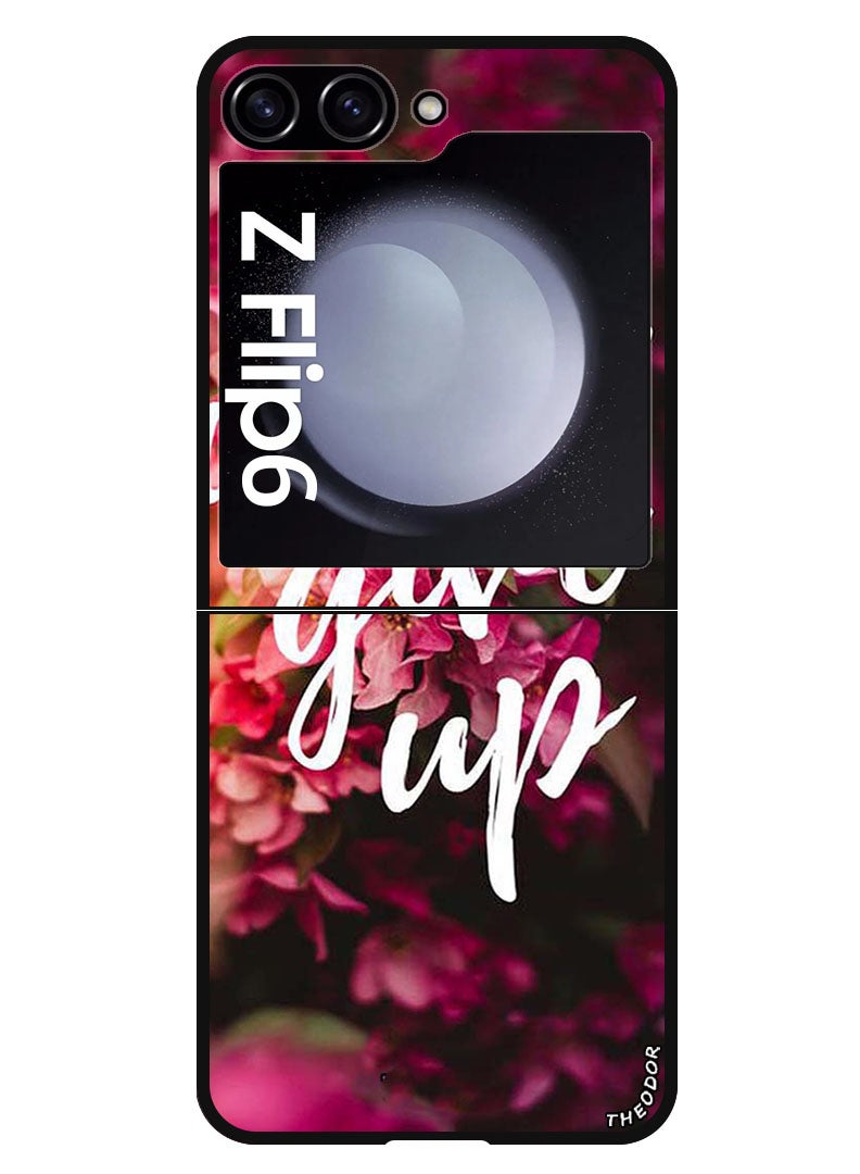 Theodor Protective Case Anti Scratch Shock Proof Bumper Cover For Samsung Galaxy Z Flip 6 Dont Give Up - Image 1