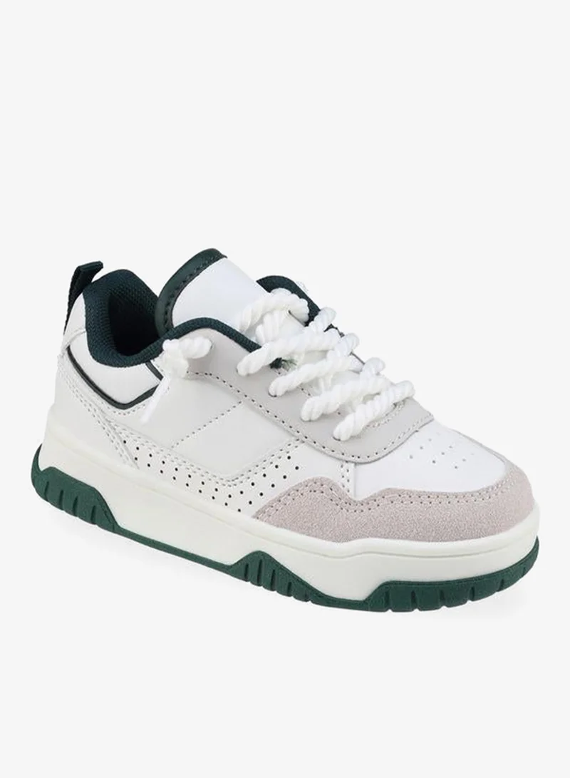 LBL By Shoexpress Boys Panelled Lace-Up School Sneakers