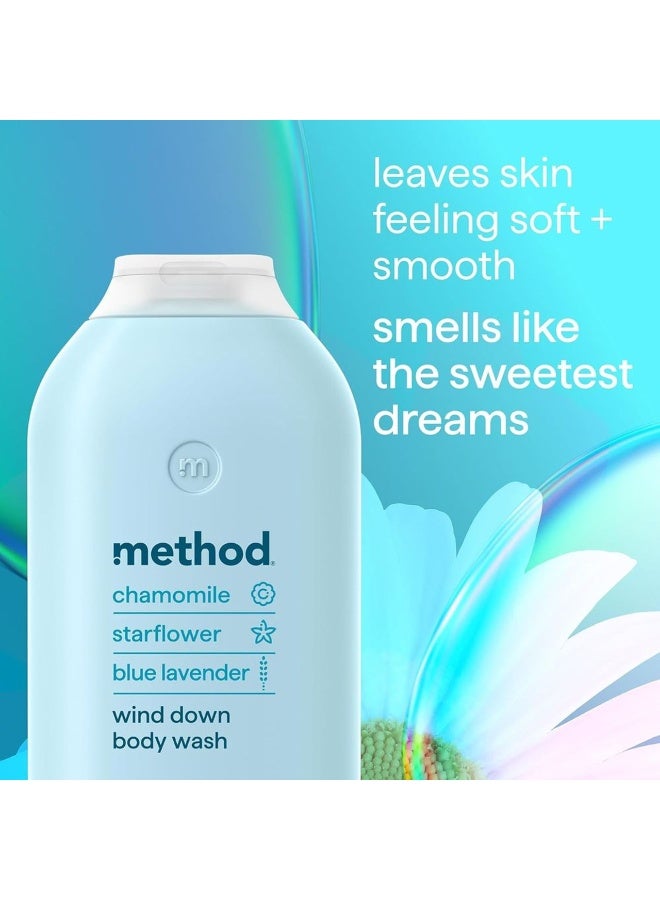 ميثود جل استحمام للجسم ويند داون برائحة البابونج وزهرة النجمة والخزامى الأزرق 532 مل - Image 3