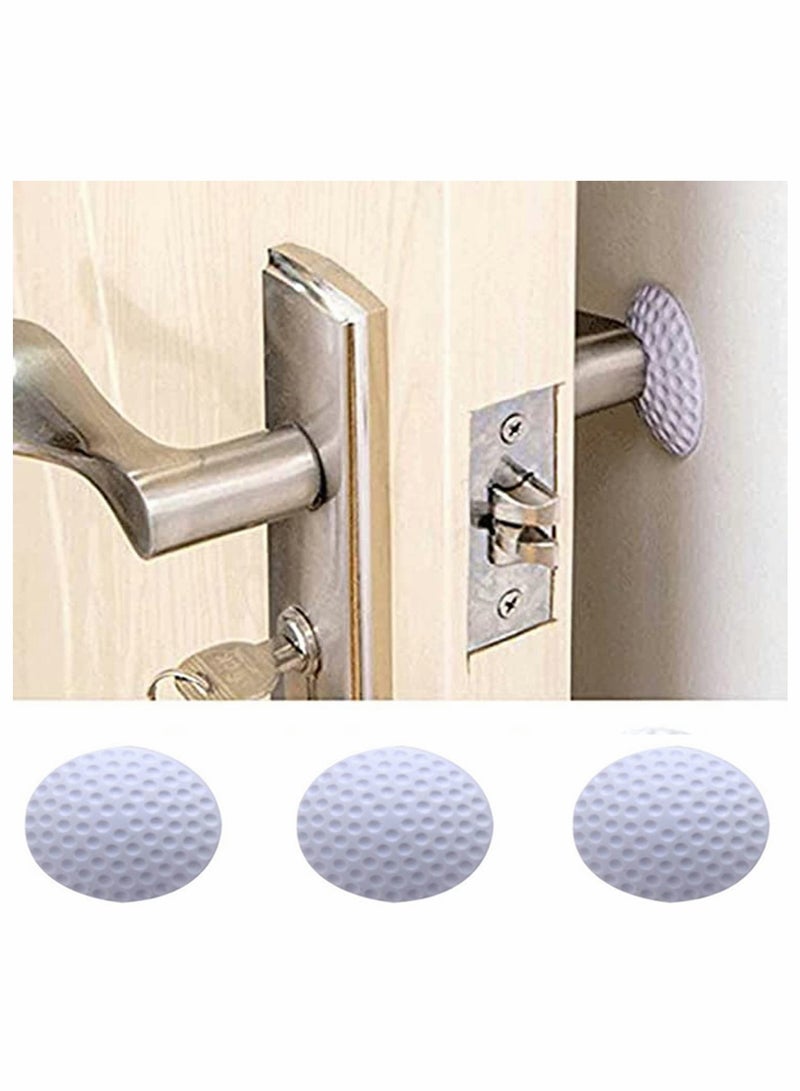KASTWAVE Door Handle Bumper, Self-Adhesive Wall Protector, Door Knob Wall Shield Rubber Buffer Crash Pads Door Stoppers, for Furniture Crafts Glass Table,6 Piece - Image 5