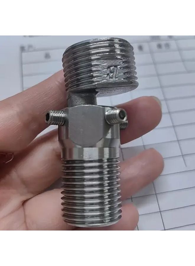 قطعتان من محولات رأس الدش القابلة للتعديل والتمديد بزاوية 360 درجة مقاومة للتآكل مصنوعة من الفولاذ المقاوم للصدأ - Image 3