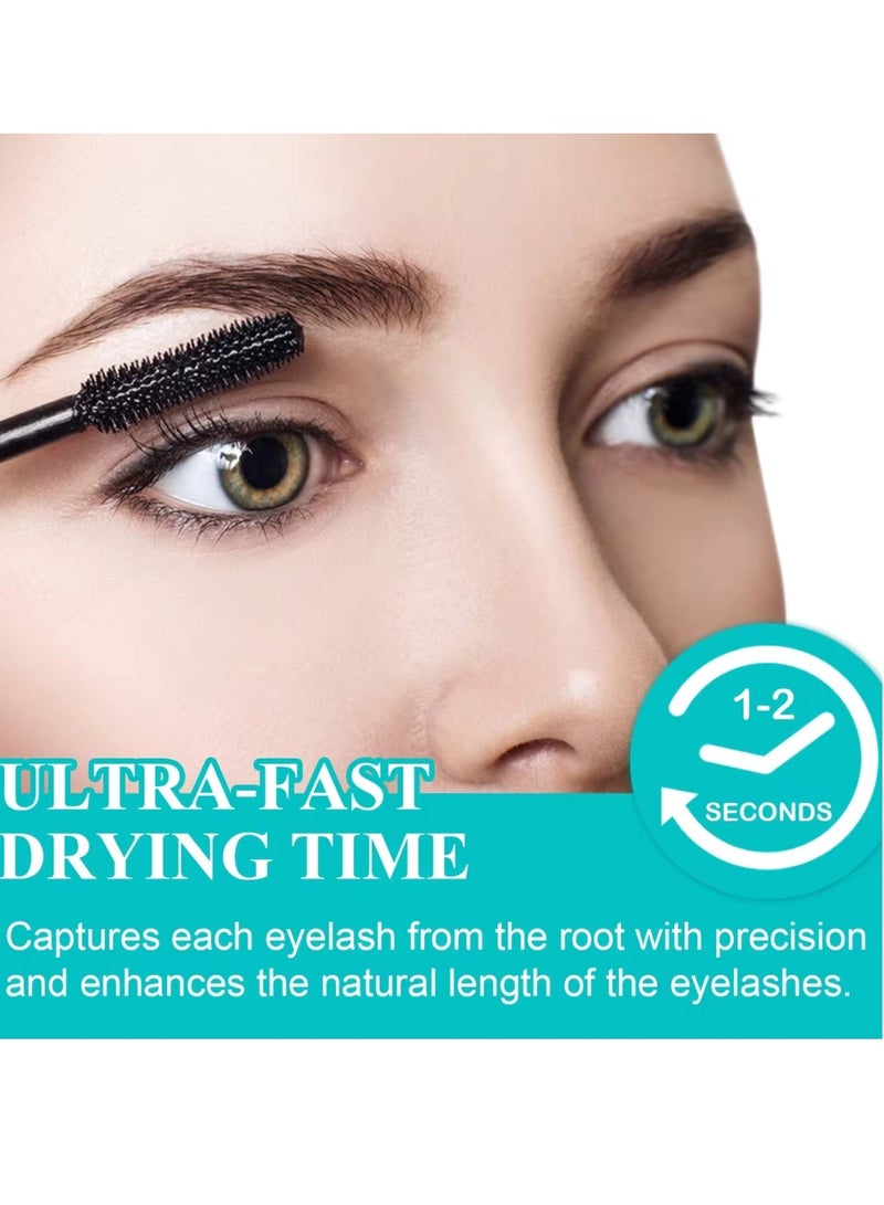 IKZEE False Lash Effect Mascara Black Liquid Eyelash Extensions Mascara Volume and Long Waterproof Smudge Proof Enhance Eye Mascara Liquid Lash Extension Black Mascara Stunning Eye Soft Flexible Wand - Image 5