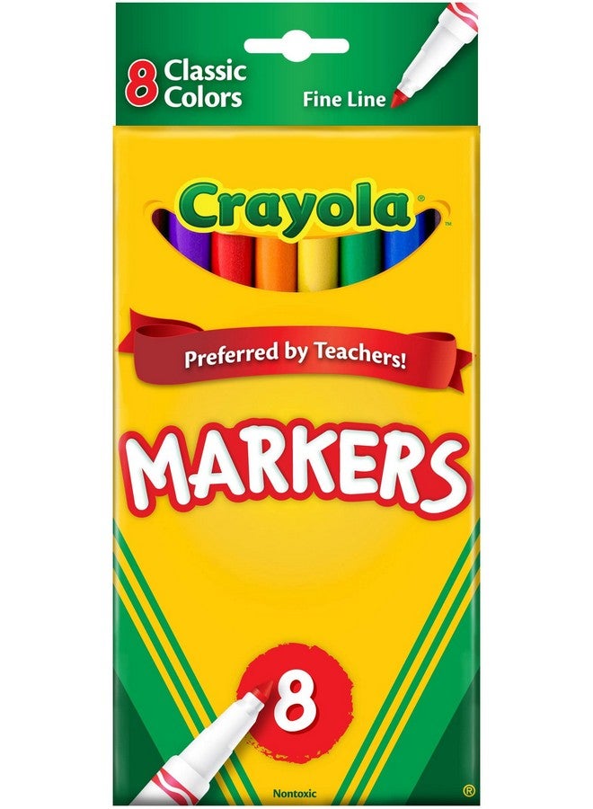 Crayola Classic Fine Line Marker Tool 24 Per Case. - Image 1