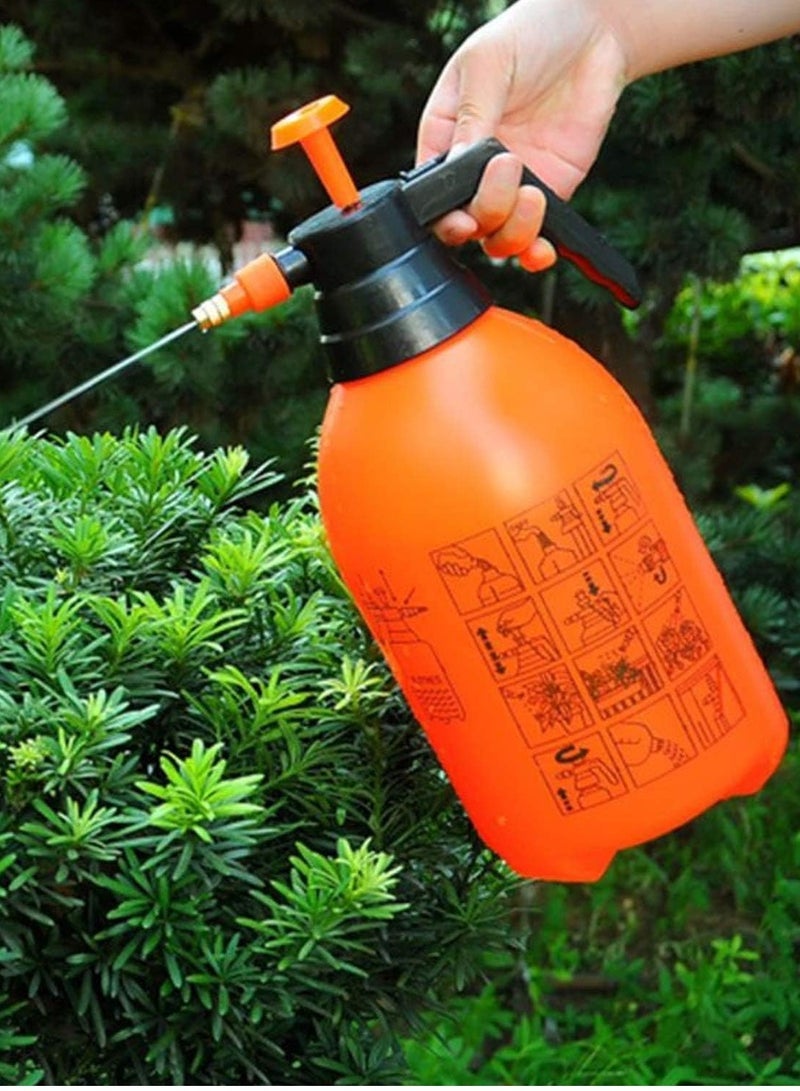 Festive Gallery Garden spray bottle Garden watering 3L Water Spray Bottle for Car Wash Pneumatic Automatic Sprayer Orange Bottle Watering Pot Garden Sprinkler plant growth 30x18x13 centimeter - Image 1