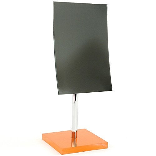 Gedy RA2018-67 Rainbow Pedestal 2.5X Magnifying Mirror, 5" L x 5.51" W, Orange - Image 2