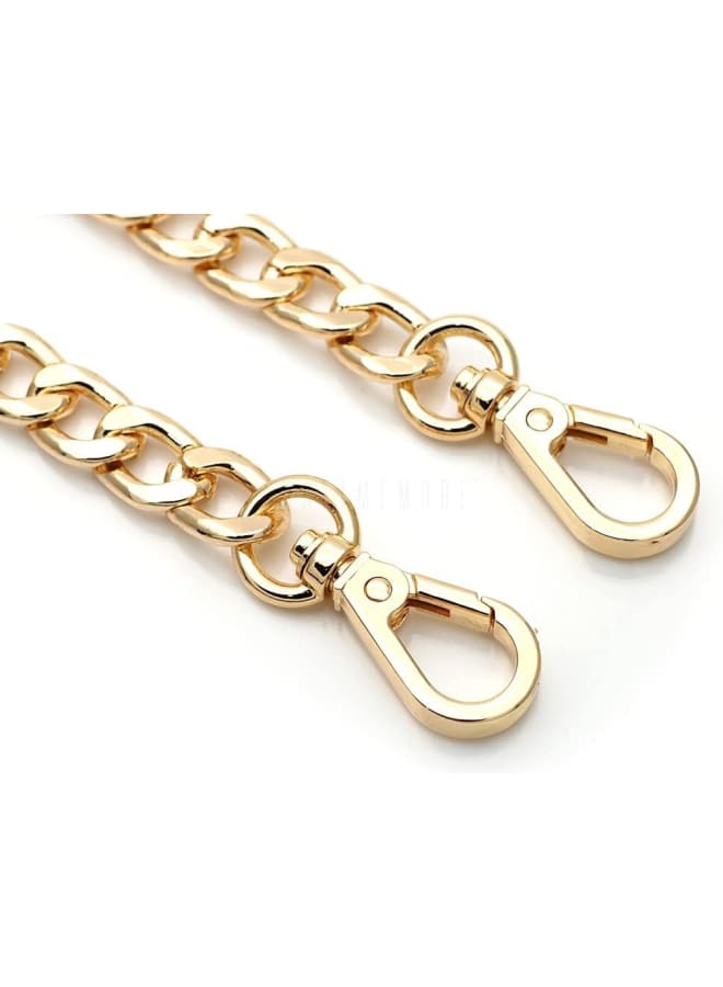23.6 Inches Purse Chain Strap, Aluminium Chain Handle, Shoulder Handbag Replacement Pochette Accessories CH083LM - Pick Color (Gold)  - Image 2