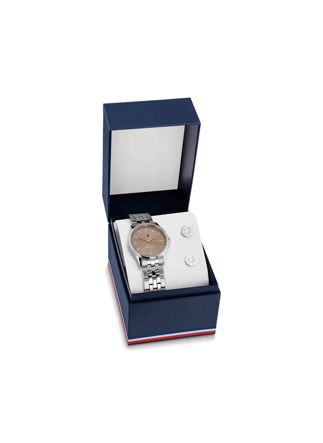 تومي هيلفيغر Analog Watch & Stud Earrings Gift Sets
