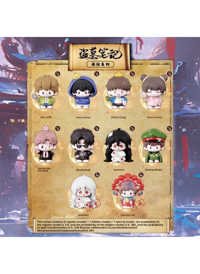 ماركة غير محددة Tomb Raiding Notes Doll Blind Box باليد المحيطة DMBJ × Maile Weimei 2024 Meng Play Series Beijing لون آخر: ثلاثة صناديق عمياء (غير متكررة)  - Image 3