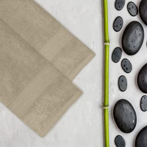 Sassoon Spur 550 GSM Bamboo Bath Towel – Beach Sand (Pack of 1) (70cmX140cm) - Image 2