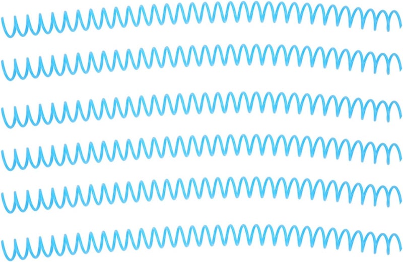 Spiral Binding Coil Large Capacity Comb 30 Holes 13MM Diameter Set KIT for Office Classroom Library Storage (Blue) - Image 4