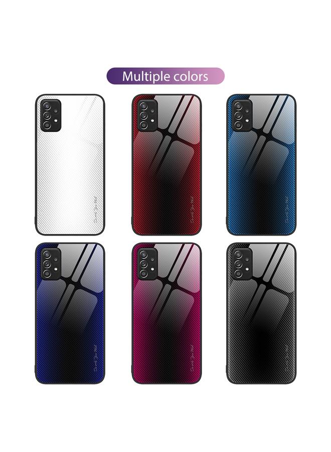 اس-توب جراب لهاتف Samsung Galaxy A52 4G / 5G جراب هاتف من الزجاج المتدرج الملمس من مادة TPU - Image 2