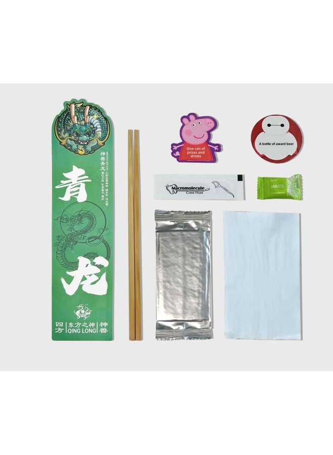 Fully Degradable Disposable Environmental Protection Special-shaped Tableware Bag Chopsticks Wipes Suit Disposable Chopsticks Special-shaped-Color:Four-color Printing, Full Color, No Version Fee-Specifications:Specifications And Sizes Can Be Customized At Will - Image 1