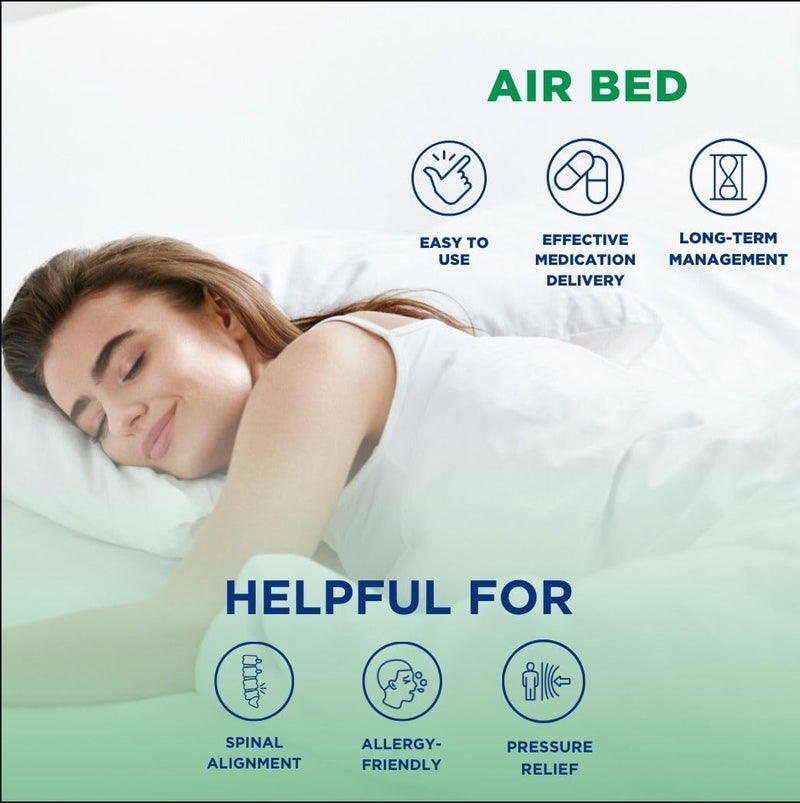 Caresome Air Mattress Therapy for Bed Sores Anti-Decubitus|Bubble Mattress| Anti-Bedsore Air Mattress with Compressor Inflatable Air Bed (Blue) - Image 2