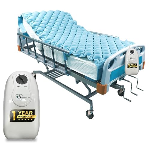 Caresome Air Mattress Therapy for Bed Sores Anti-Decubitus|Bubble Mattress| Anti-Bedsore Air Mattress with Compressor Inflatable Air Bed (Blue) - Image 1