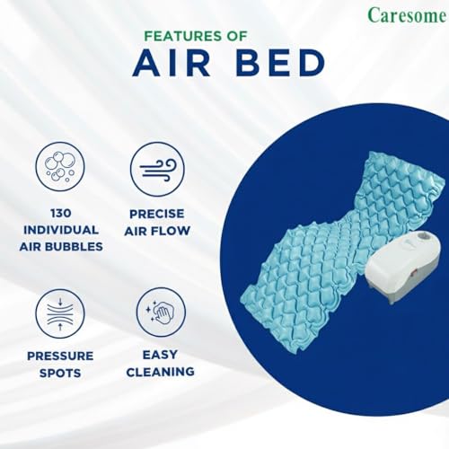 Caresome Air Mattress Therapy for Bed Sores Anti-Decubitus|Bubble Mattress| Anti-Bedsore Air Mattress with Compressor Inflatable Air Bed (Blue) - Image 3