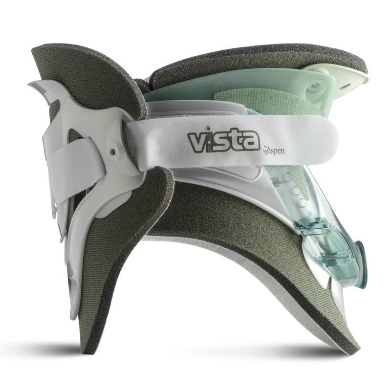 ASPEN Vista Cervical Collar - 2-Piece Neck Brace for Restricting Cervical Motion -Relieves Neck Discomfort and Spine Pressure - Soft Cotton Padding - 6 Height Adjustments - Image 4