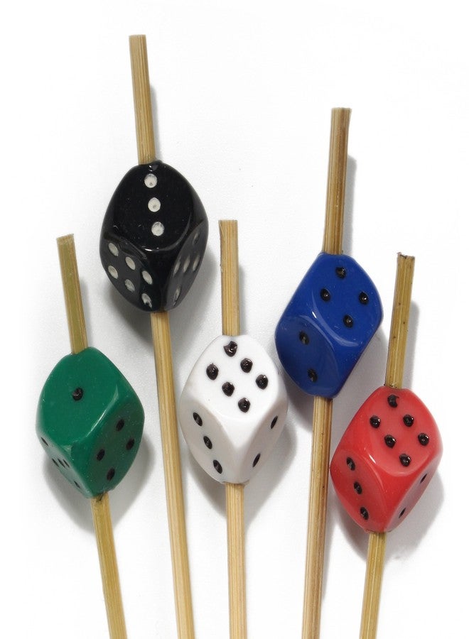 بامبو إم إن أعواد تزيينية من الخيزران مقاس 4.7 بوصة، مثالية لحفلات الكوكتيل والفاكهة والسندويشات، مناسبة للمناسبات الخاصة، والأعياد، والمطاعم، وبوفيهات الحفلات، تشكيلة متنوعة، 100 قطعة - Image 3