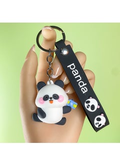 Cute Panda Cartoon Fruit Drop Glue Keychain Wholesale Sichuan Keyring Gift Bag Pendant Office School Supplies China Mainland Camera panda