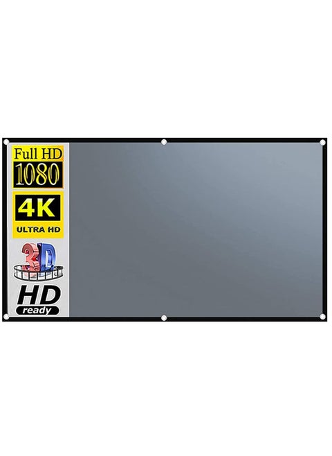 4K Movie Anti-Light Projector Screen 16:9 HD Foldable and Portable Anti-Crease Indoor Outdoor Projection Double Sided Video Projector Screen
