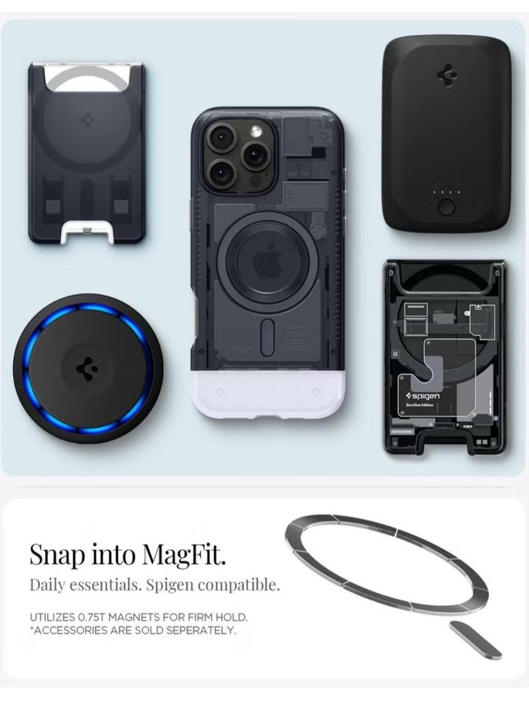 سبايجن - غطاء حماية C1 MagFit الكلاسيكي لهاتف iPhone 16 Pro MAX مزود بتقنية MagSafe & Extreme Protection - جرافيت - Image 1