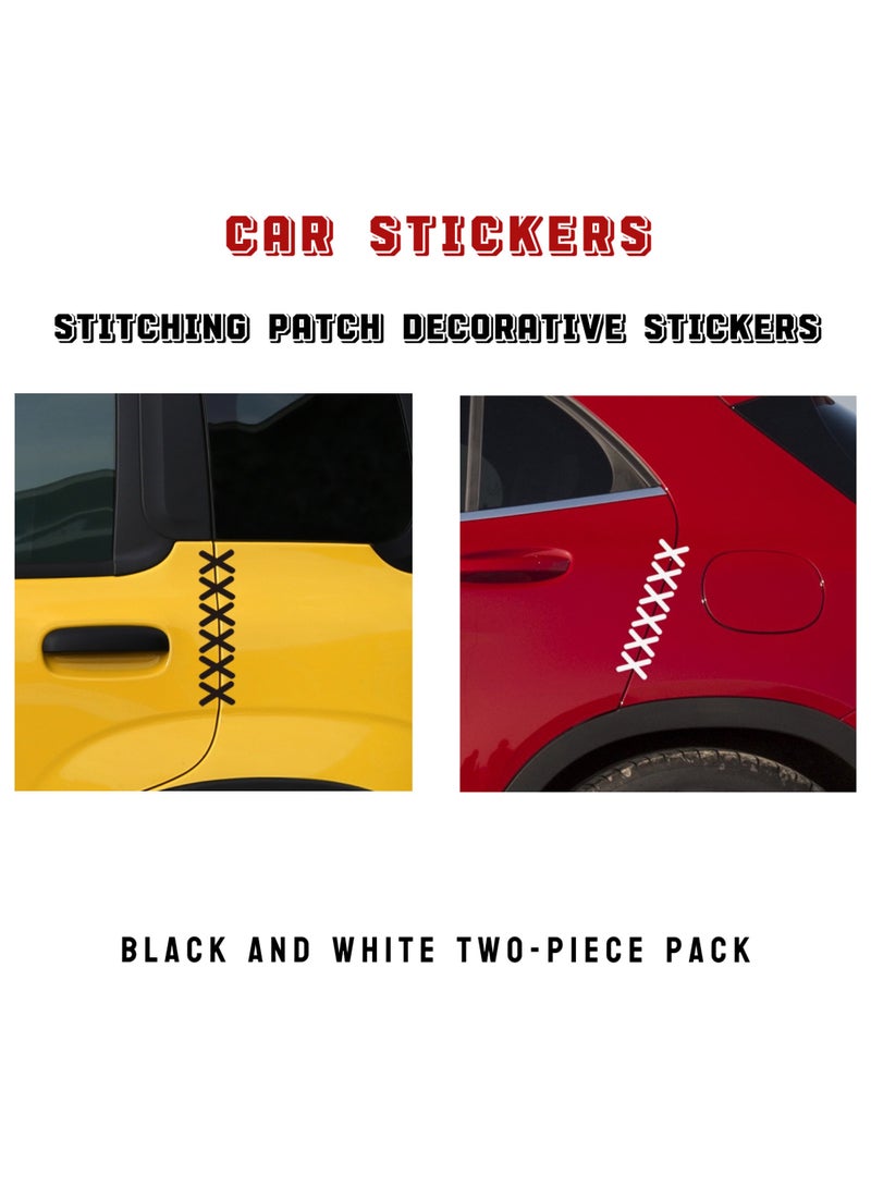 2025 New 3D Stitched Patch Decal | Door Seam/Hood Specialty | Waterproof & UV-Resistant Automotive Stripe (Fits Cars/SUVs/Motorcycles) - Image 1