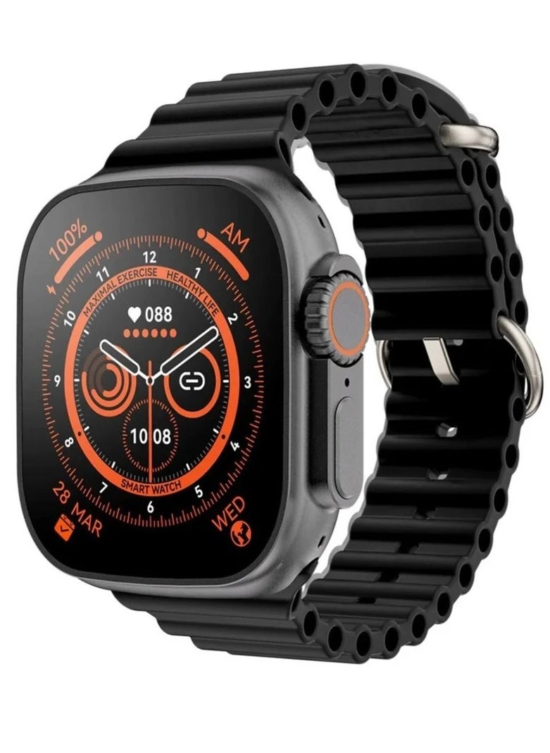 في & حول - ساعه ذكيه X8+ ULTRA PLUS الاصدار الثامن شاشه 2.08 بوصه IPS - بلوتوث - NFC شاحن لاسلكي - Image 1
