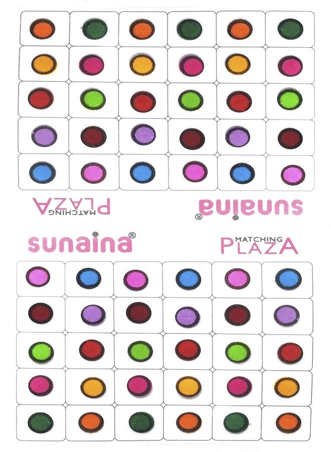 SUNAINA MULTICOLOUR Velvet Round OUTLINE SKETCH Bindi, Kumkum Bindi for Women Ladies (SOS1-8MM, Pack of 180 Bindis Multicolor) - Image 3