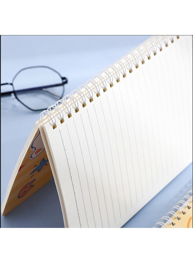 4Pcs A5 Spiral Notebook Journal Set, 60 Sheets/120 Pages Each Wire Notebook, Oil Painting Cover Spiral Notebook for School Office - Image 5