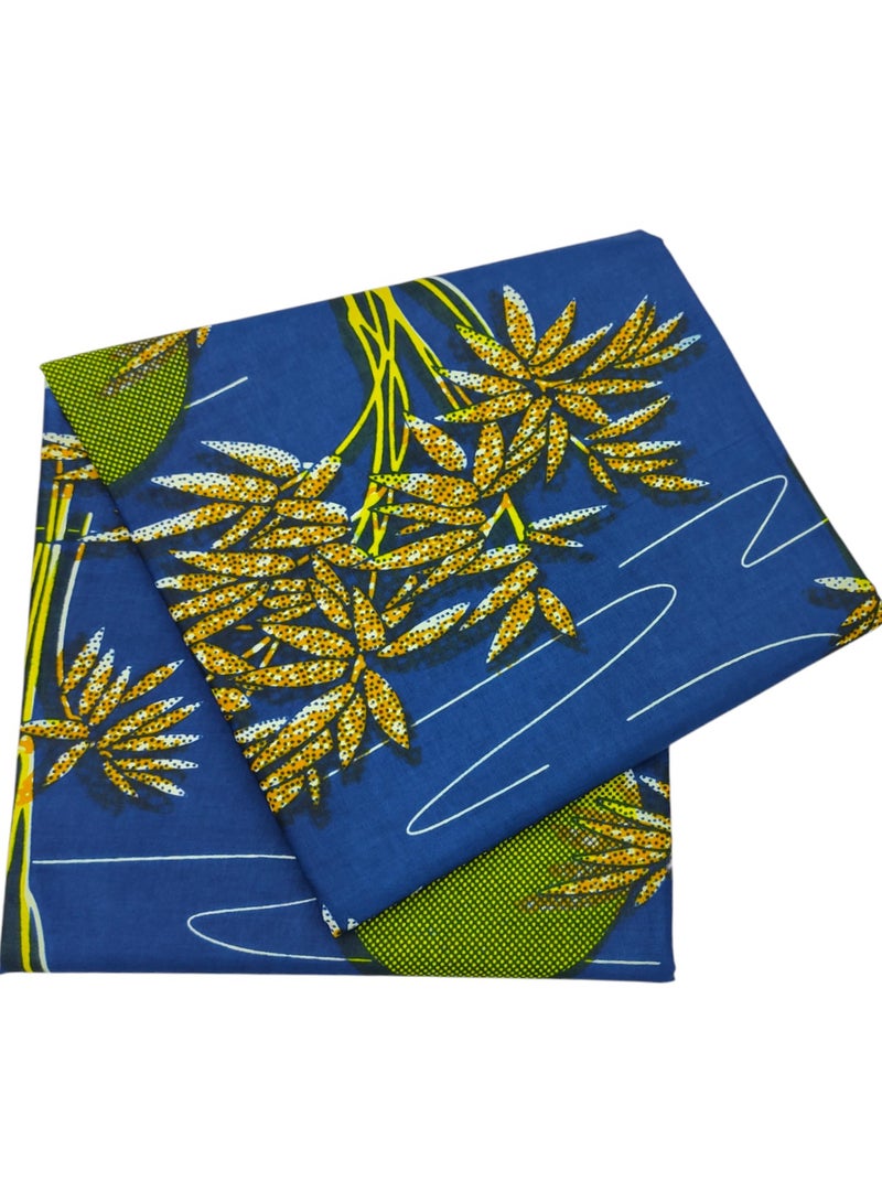 African Fabric 100% Cotton Hitarget Wax 6 Yards (12703) - Image 3