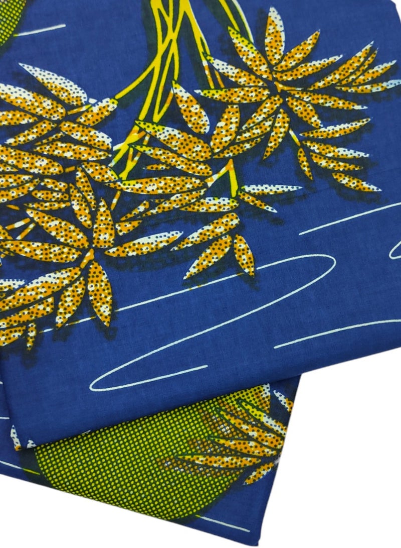 African Fabric 100% Cotton Hitarget Wax 6 Yards (12703) - Image 4