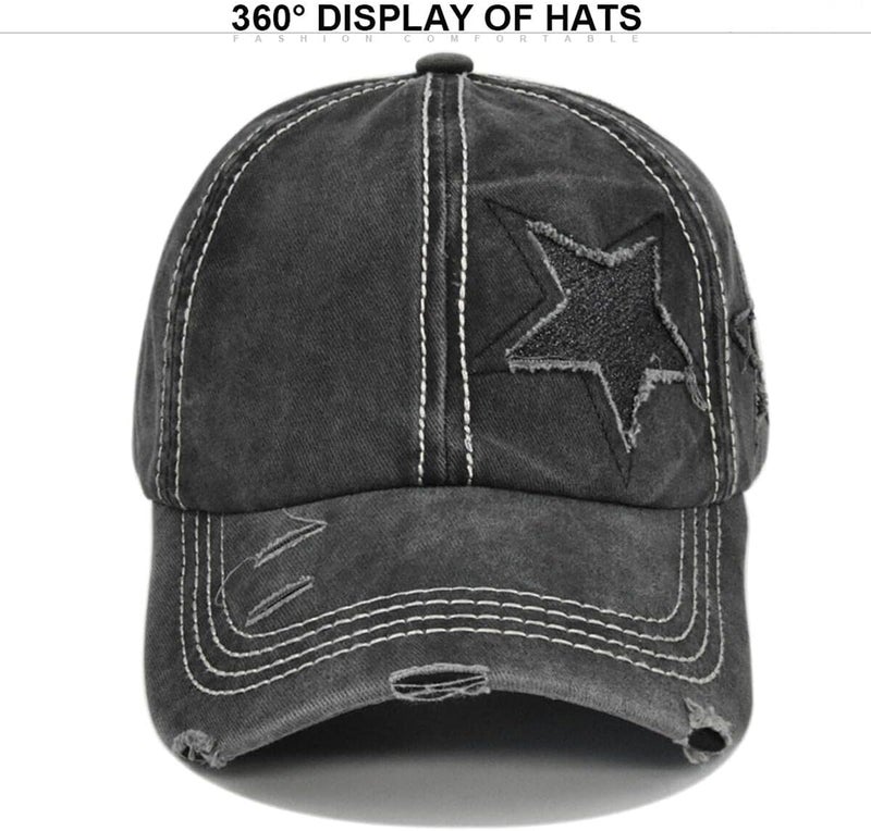 ProMindFun Womens Pony Hat High Ponytail Baseball Cap Girls Messy Bun Caps Camouflage Trucker Bad Hair Day Adjustable Dad Hat - Image 3