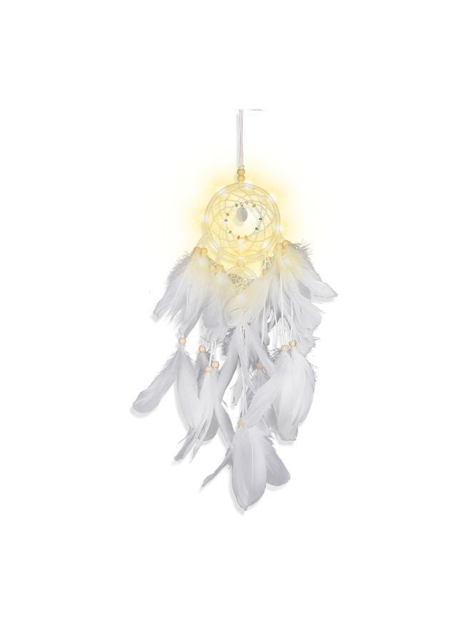NIBEMINENT LED Dream Catcher Handmade Woven For Baby Room  - Image 1