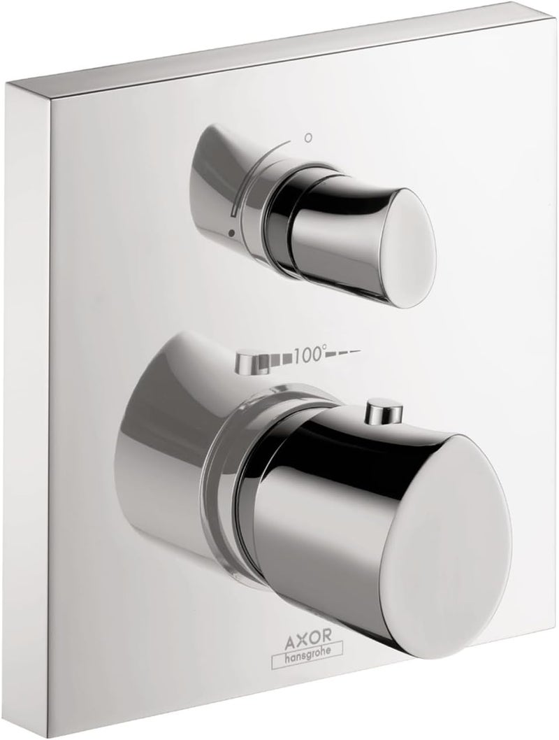AXOR AXOR Starck Organic Avantgarde Premium Volume and Auto Temperature Control 2Handle 7inch Wide Thermostatic Shower Trim for Roughin Valve in Chrome 12715001
