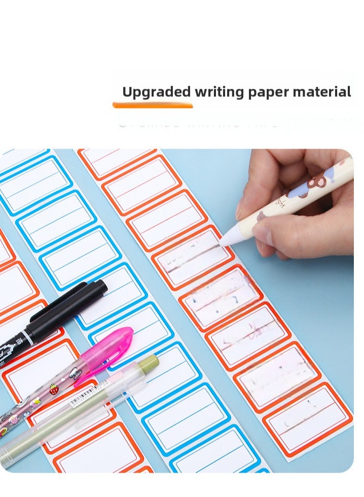 ملصقات لاصقة - 2 لفة (أحمر وأزرق)، 1000 ملصق في كل لفة، مقاس 40 ملم × 25 ملم، للطباعة والتنظيم - Image 4