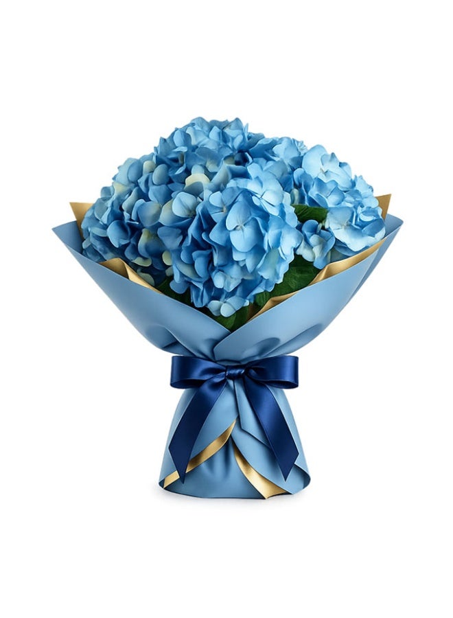 Hydrangeas , Tinted Blue - 3 Stems, Colombia
