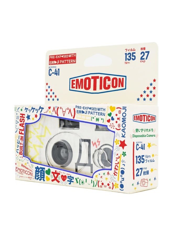 Retocolor Emoticon 400 35mm Disposable Film Camera 27EXP, ISO400, Color Negative Film, Focus Free, Easy to Use, Built in Flash, Single Use (Film and Battery Included) - Image 5