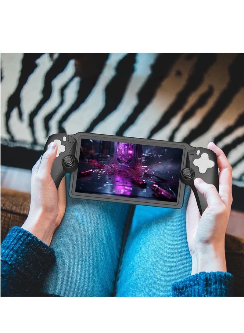 Silicone Protective Cover Case For PlayStation Portal Handheld Drop-proof Silicone Case For PS5 Portal Console (Black) - Image 3