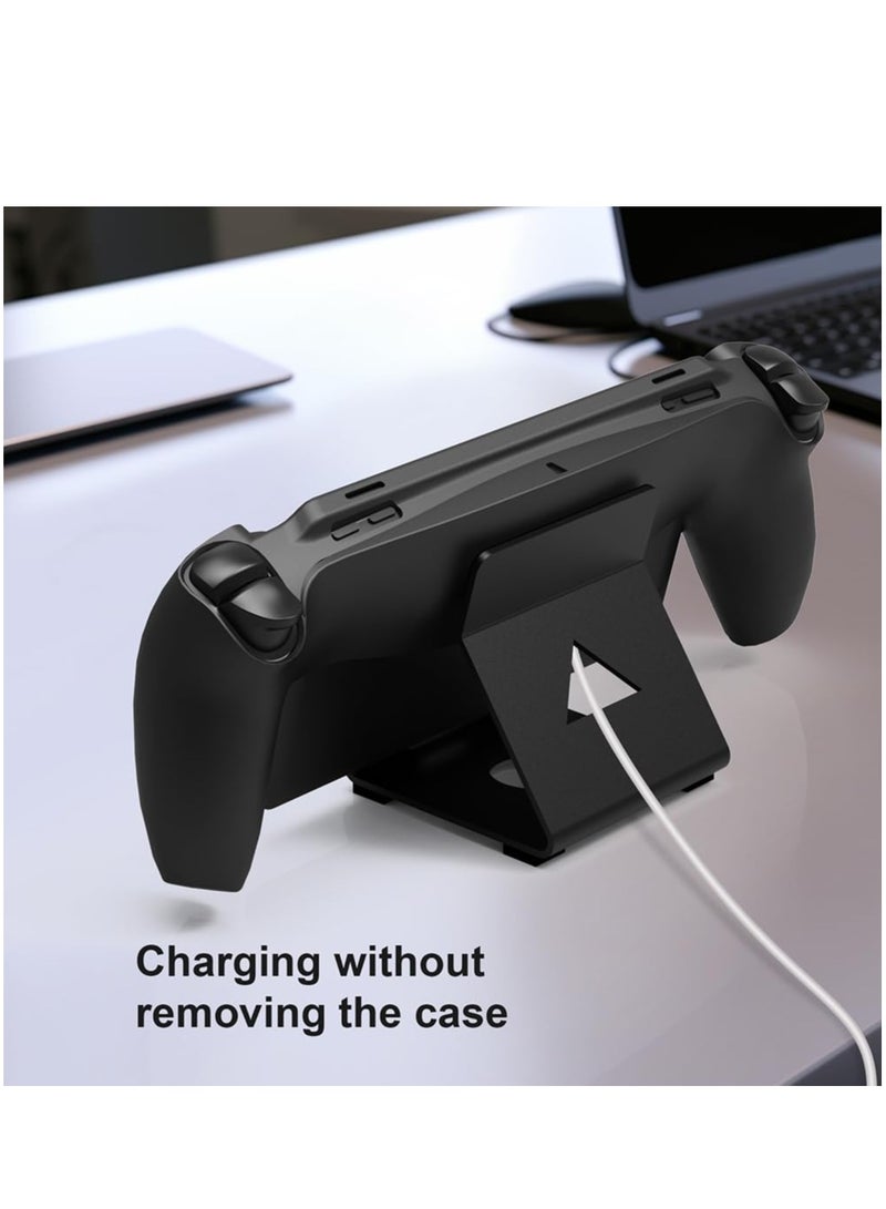 Silicone Protective Cover Case For PlayStation Portal Handheld Drop-proof Silicone Case For PS5 Portal Console (Black) - Image 4