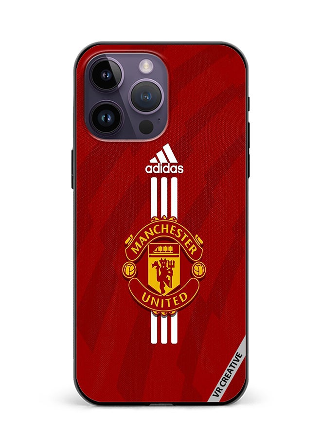 VR CREATIVE غطاء حماية لهاتف Apple iPhone 15 Pro Max تصميم Man United متعدد الألوان - Image 1
