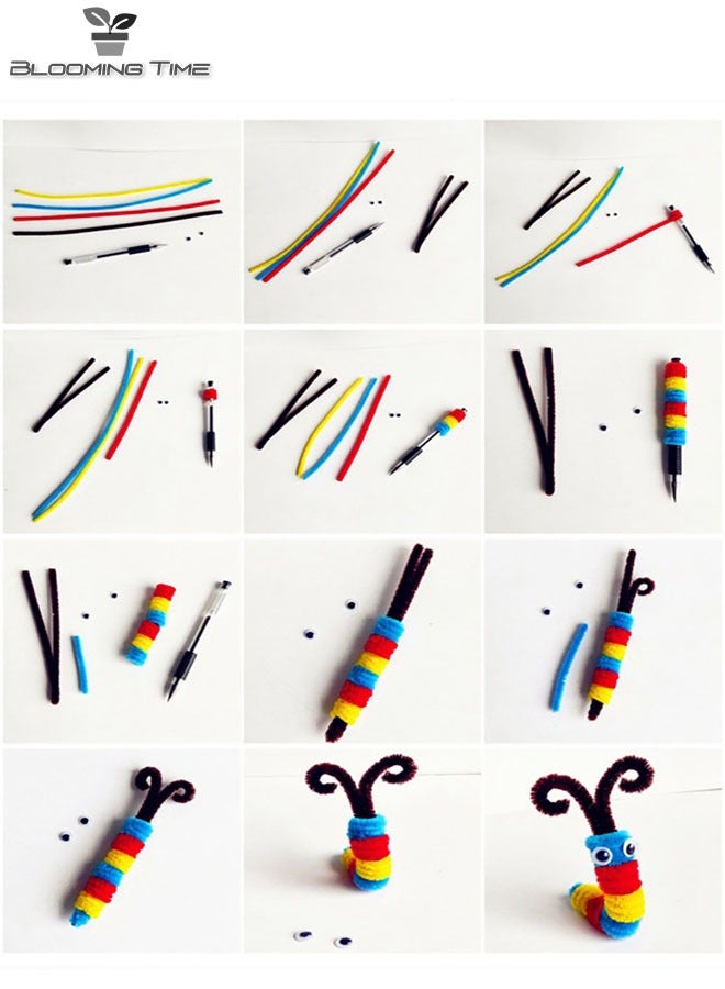 BLOOMING TIME 1 Set Of 100 DIY Handmade Educational Toys, Twisting Twisting Sticks, Can Be Twisted Into Any Shape At Will  - Image 5