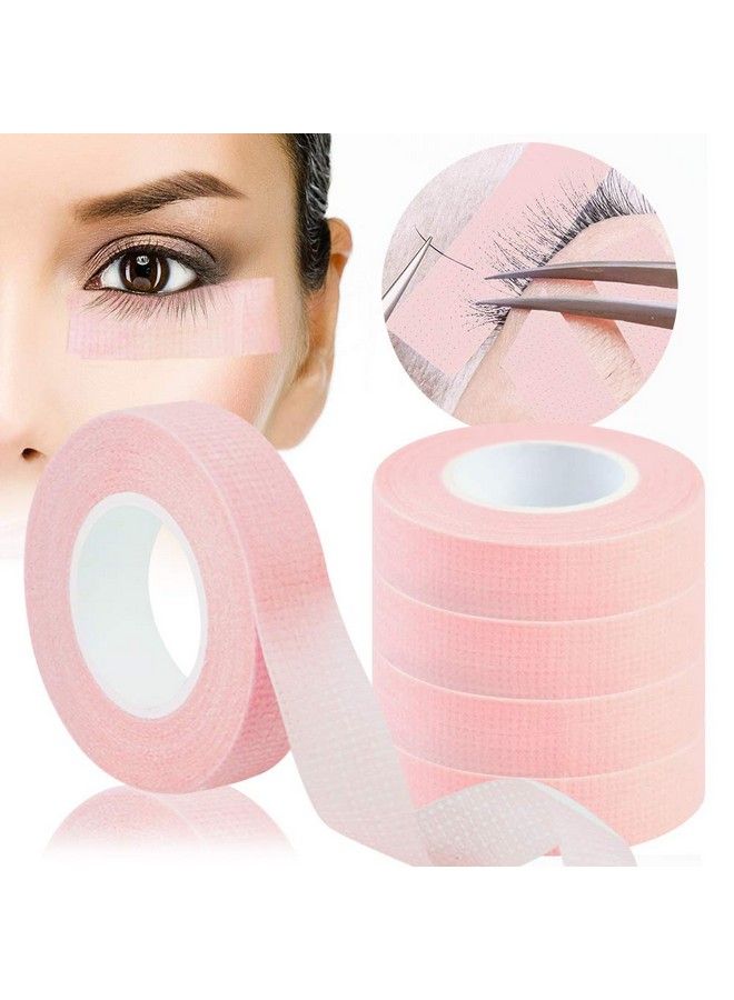 EBANKU 5 Rolls Eyelash Extension Ebanku Eyelash Tape For Lash Extension Breathable Micropore Fabric Eyelash Extension Tape (0.5 Inch X 10 Yards) - Image 1