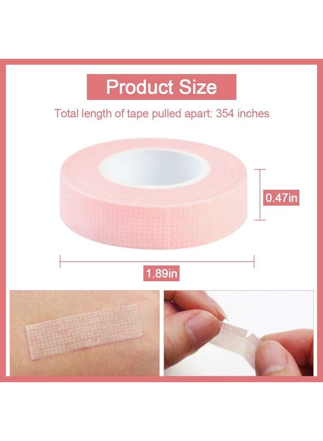 EBANKU 5 Rolls Eyelash Extension Ebanku Eyelash Tape For Lash Extension Breathable Micropore Fabric Eyelash Extension Tape (0.5 Inch X 10 Yards) - Image 3