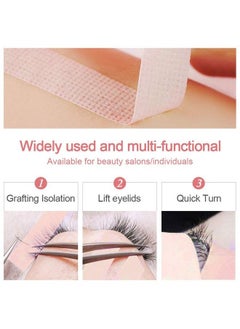 EBANKU 5 Rolls Eyelash Extension Ebanku Eyelash Tape For Lash Extension Breathable Micropore Fabric Eyelash Extension Tape (0.5 Inch X 10 Yards)  - Image 5
