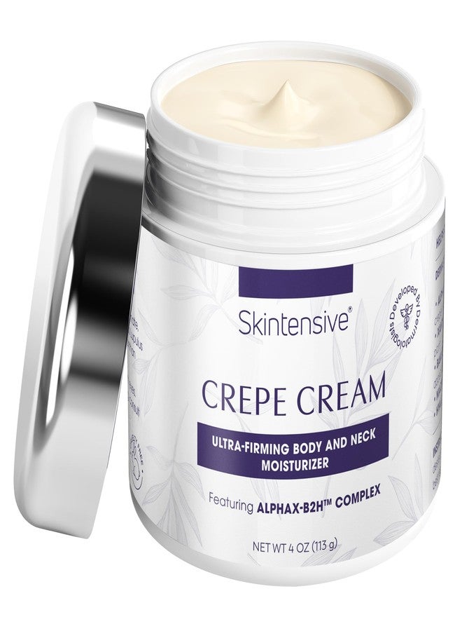 SKINTENSIVE Crepe Cream - Advanced Crepey Skin Cream for Firmer, Smoother Appearance - Harvard-Trained Dermatologist Formulated - Premium Body and Neck Creme - 4 oz - Image 1