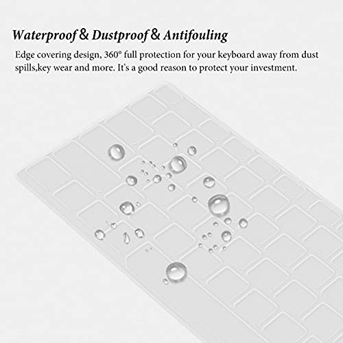 Saco Keyboard Silicone Skin Cover for Support ASUS TUF Gaming F15 15.6 inches Gaming Laptop - Transparent - Image 5