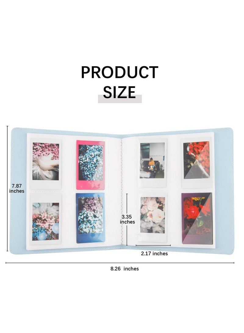 خاجول 256-ألبوم الصور الجيب لفوجيفيلم إنستاكس ميني ، دائم ل بولارويد 2x3 "صور الزنك ، متوافق مع إنستاكس ميني 11 ، 12 ، 9 ، 90 ، 70 ، 40 ، 8 كاميرات (أزرق) - Image 2